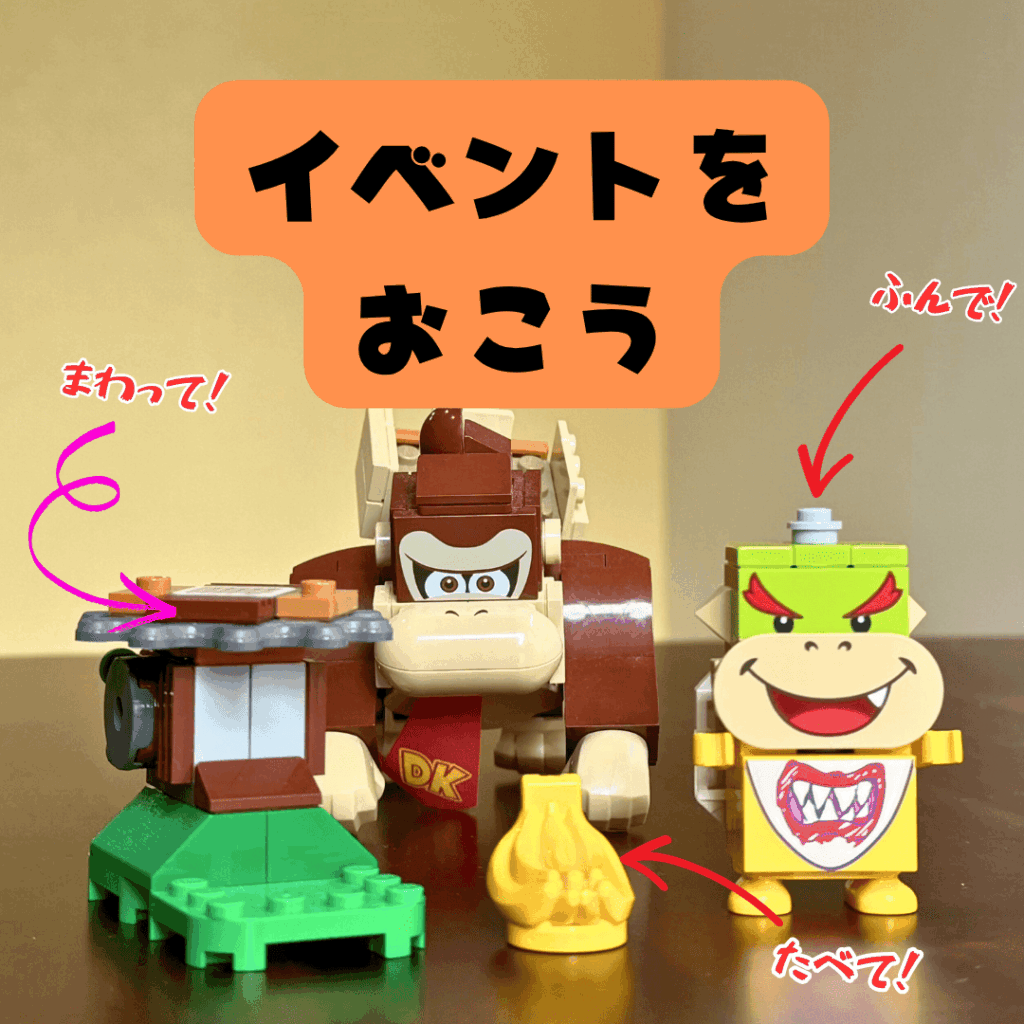 [画像：「まわって！ふんで！たべて！」]