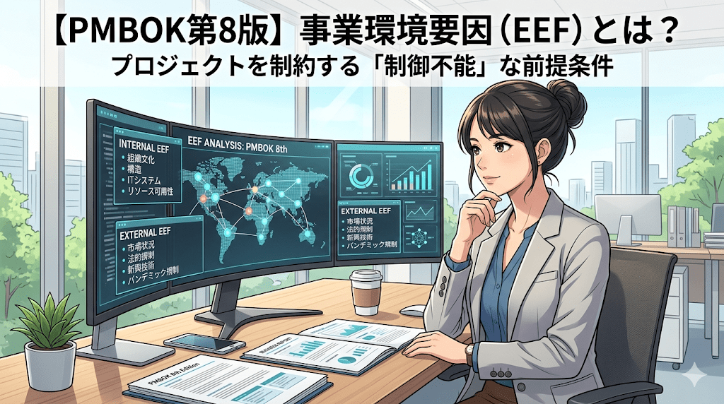 【PMBOK第8版】事業環境要因（EEF）とは？プロジェクトを制約する「制御不能」な前提条件
