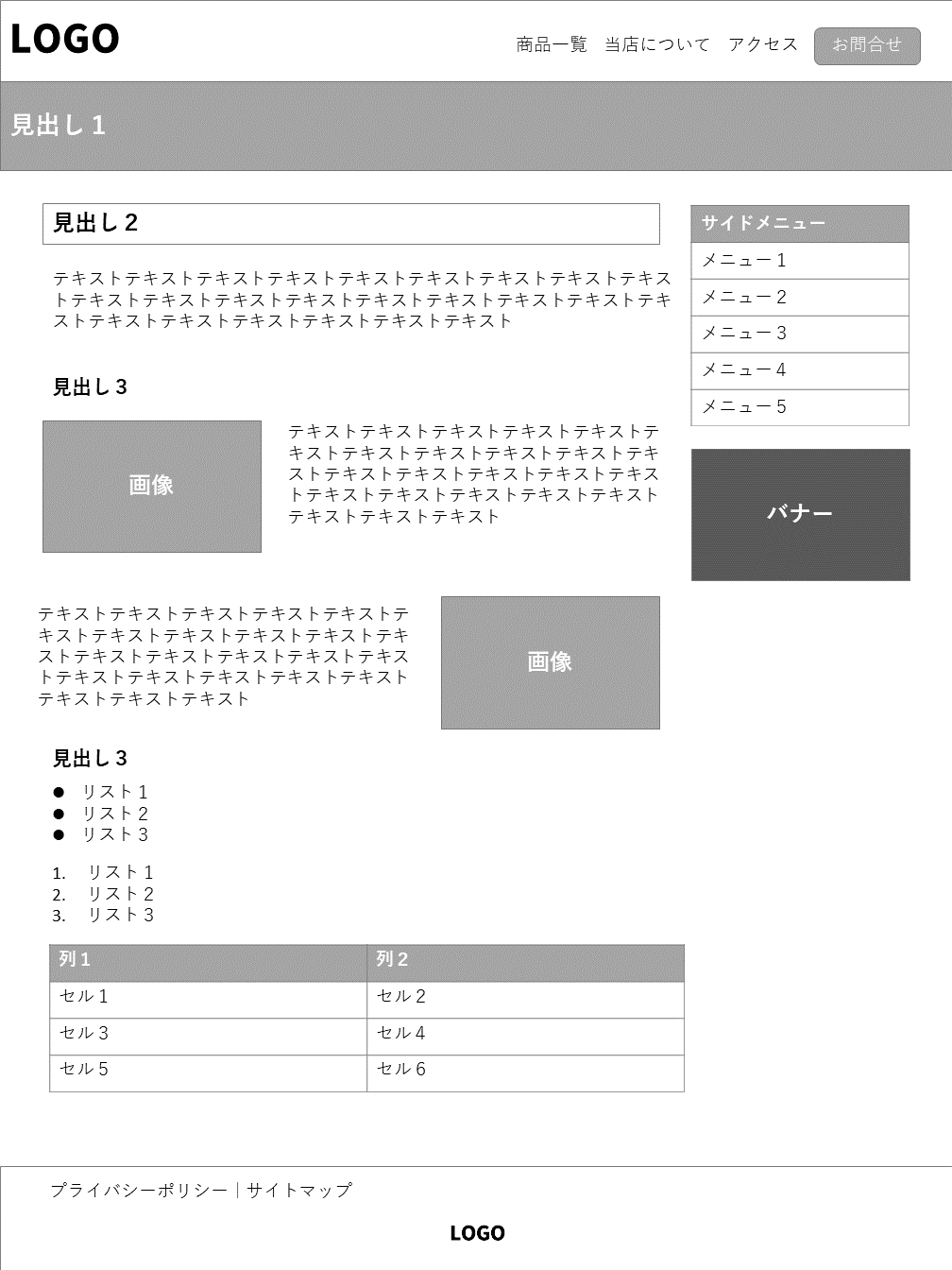 パワーポイントでok ワイヤーフレームの作り方とテンプレート Promapedia