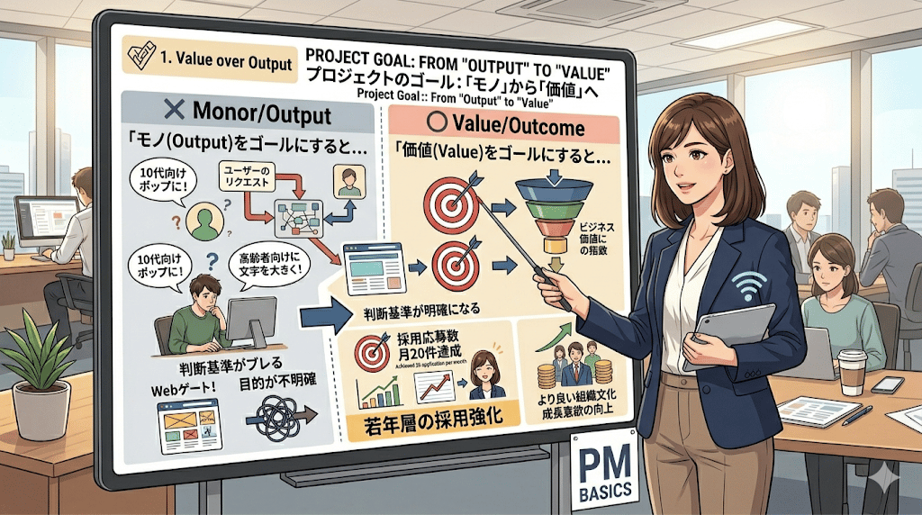 プロジェクトの目標（ゴール）は何か？〜「モノ」ではなく「価値」を定義する〜