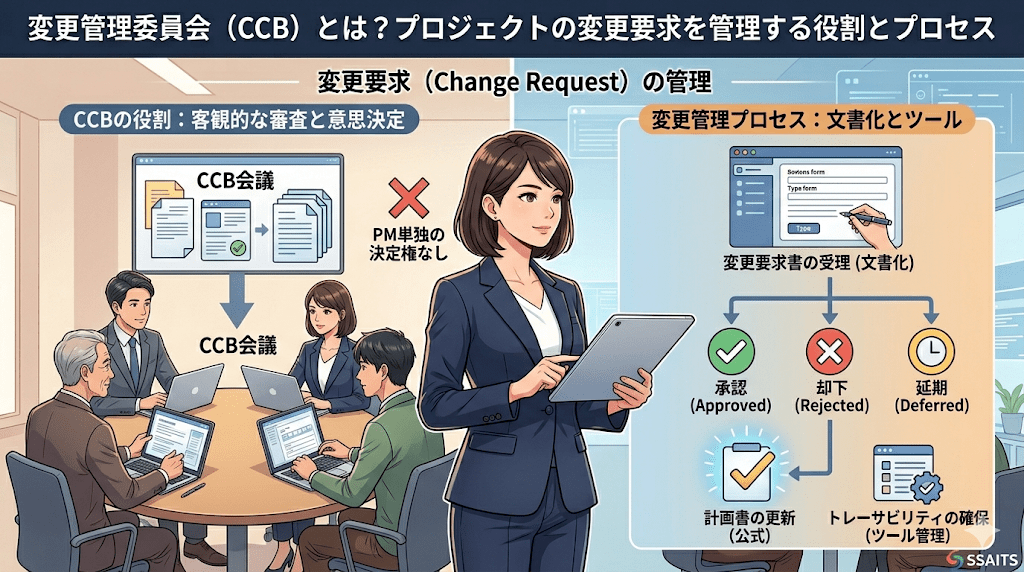 変更管理委員会（CCB）とは何か？プロジェクトの変更要求を管理する組織