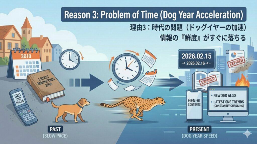 理由3:時代の問題(ドッグイヤーの加速)