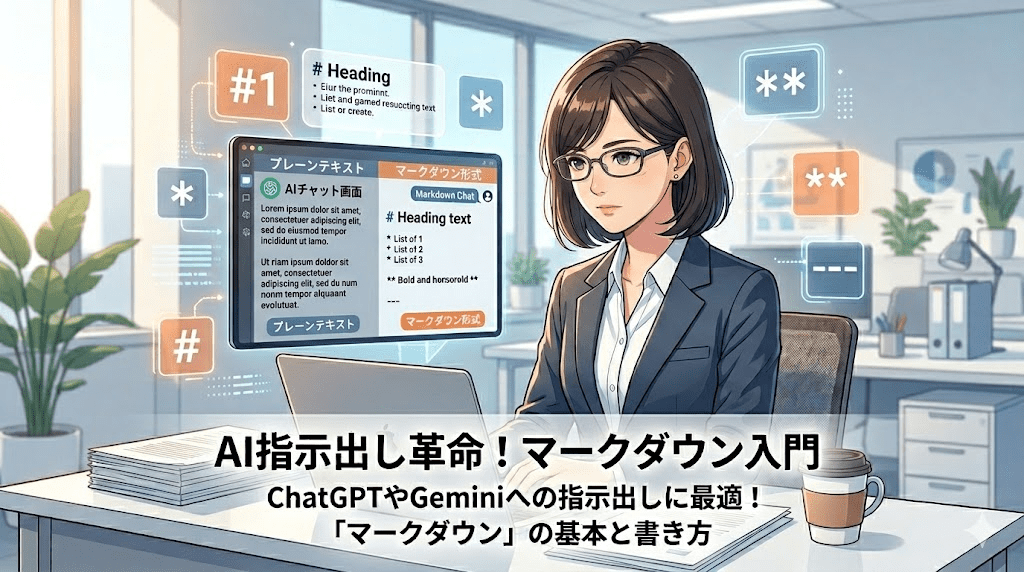 ChatGPTやGeminiへの指示出しに最適！「マークダウン（Markdown）」の基本と書き方