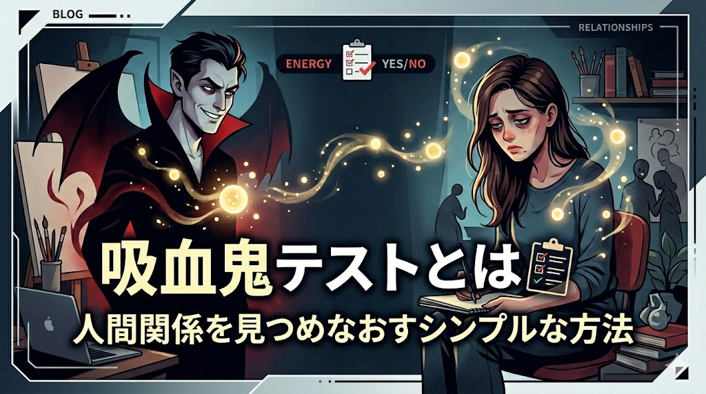 吸血鬼テストとは？人間関係を見つめなおすシンプルな方法
