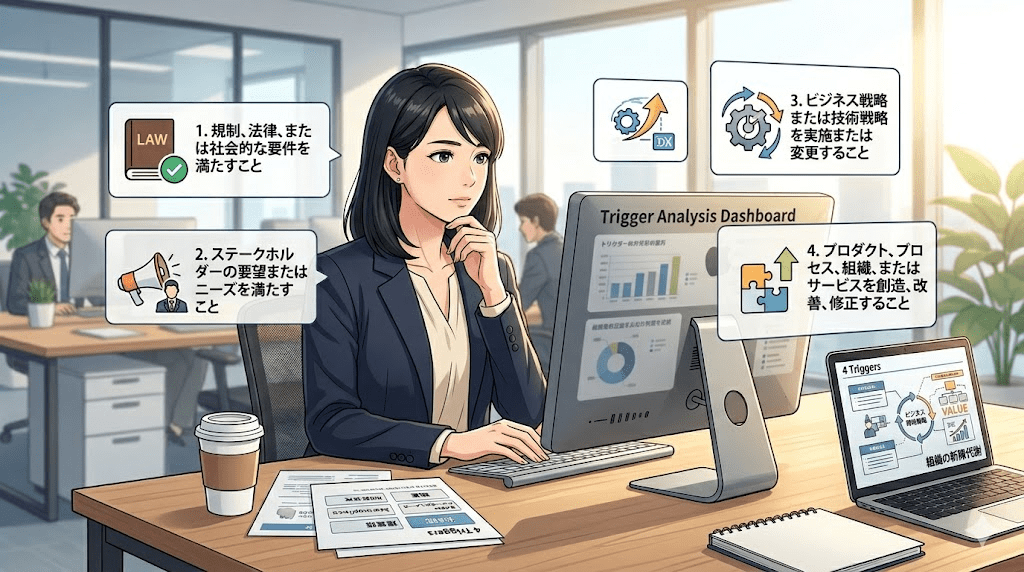 【PMBOK第8版】プロジェクトはなぜ始まるのか？4つのトリガーから見る「組織の新陳代謝」