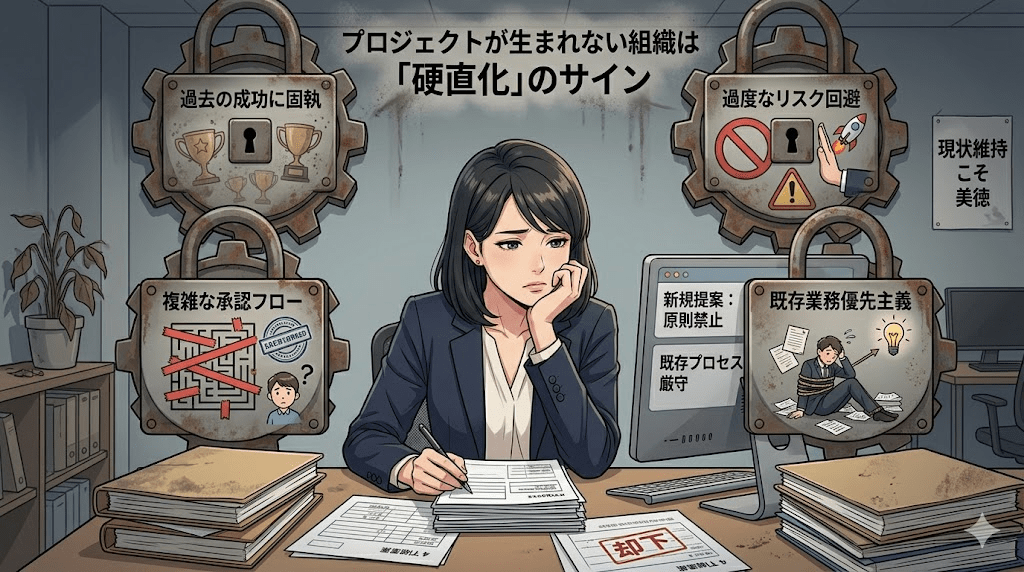 プロジェクトが生まれない組織は「硬直化」のサイン