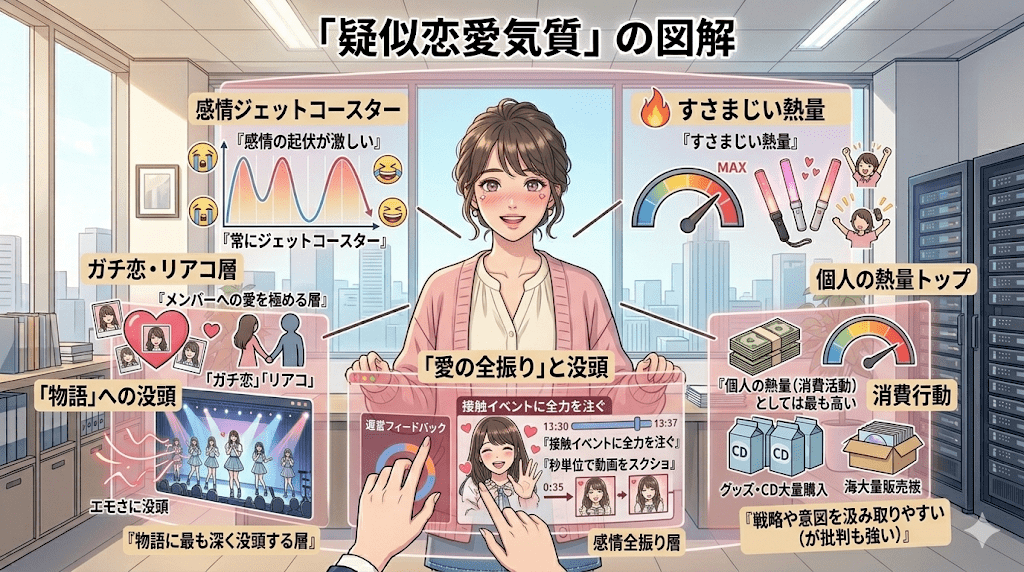 「疑似恋愛気質」の図解