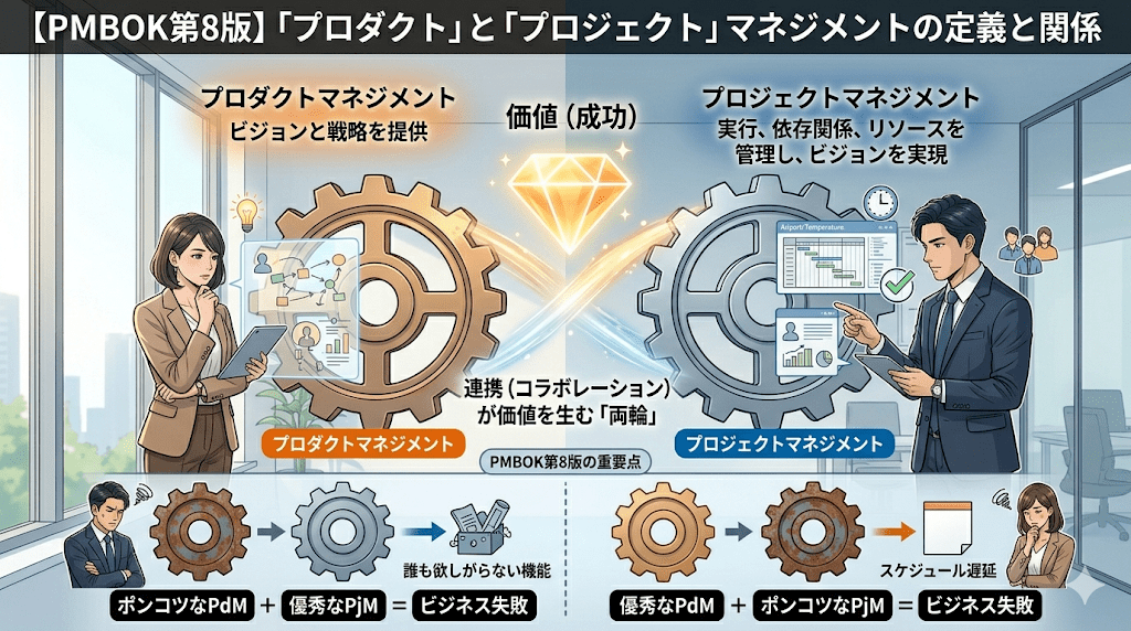 PMBOK第8版が定義する両者の関係