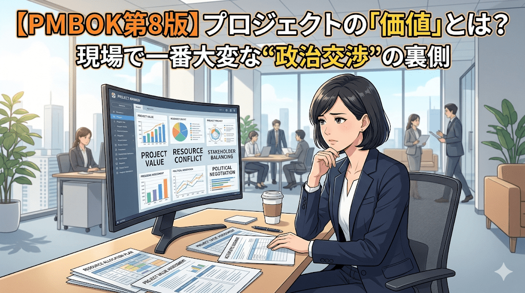 【PMBOK第8版】プロジェクトの「価値」とは？現場で一番大変な“政治交渉”の裏側