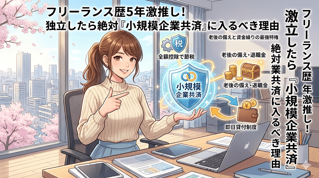 フリーランス歴5年が激推し！独立したら絶対「小規模企業共済」に入るべき理由