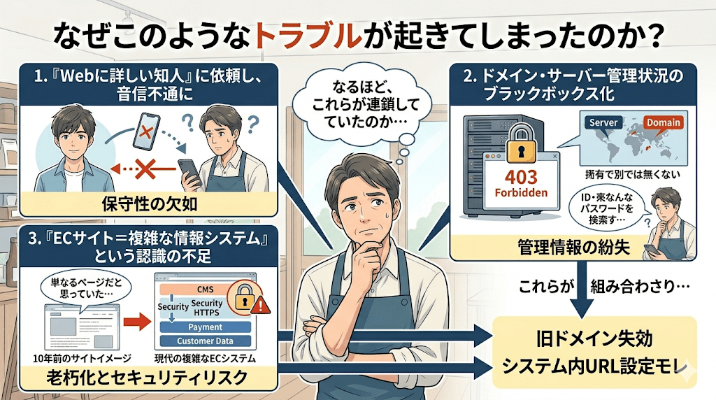 なぜこのようなトラブルが起きてしまったのか？