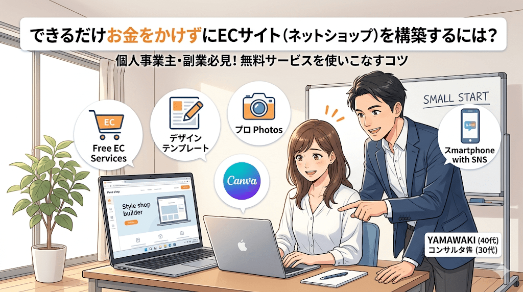【お悩み相談室】個人事業主必見！できるだけお金をかけずにECサイト（ネットショップ）を構築するには？