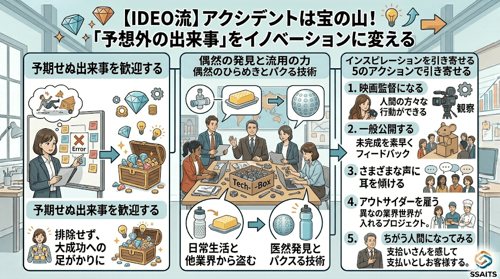 【IDEO流】アクシデントは宝の山！「予想外の出来事」をイノベーションに変える方法