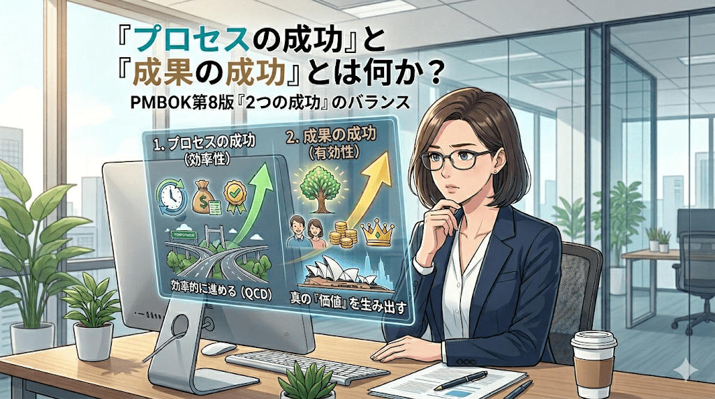 「プロセスの成功」と「成果の成功」とは何か？｜PMBOK第8版が定義するプロジェクトの「2つの成功」