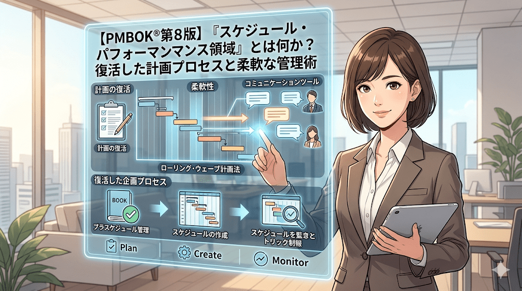【PMBOK第8版】「スケジュール・パフォーマンス領域」とは何か？復活した計画プロセスと柔軟な管理術