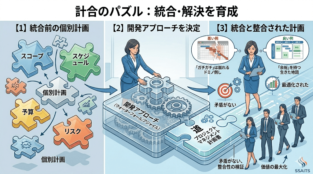 計画を包括的に組み上げる3つのステップ