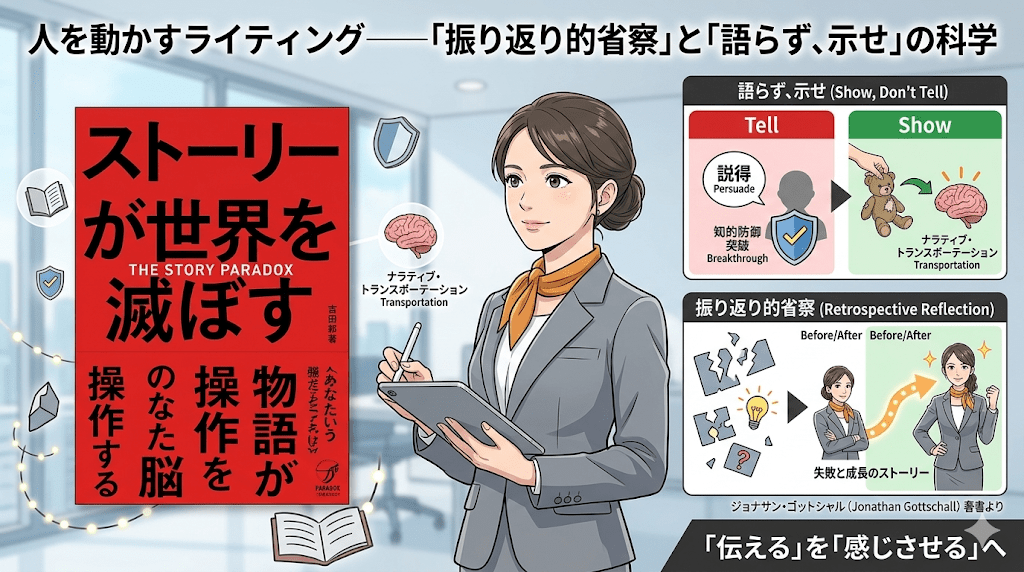 【ライティング極意】ヘミングウェイの6語に学ぶ「語らず、示せ」と振り返り的省察