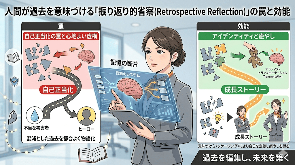 人間が過去を意味づける「振り返り的省察(Retrospective Reflection)」の罠と効能
