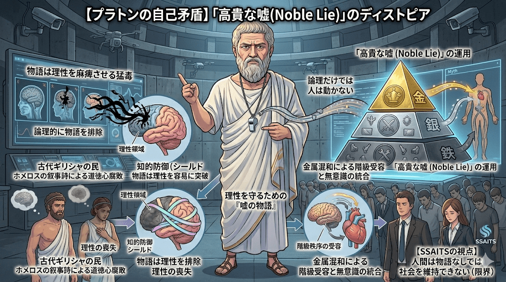 プラトンの自己矛盾と「高貴な嘘（Noble Lie）」