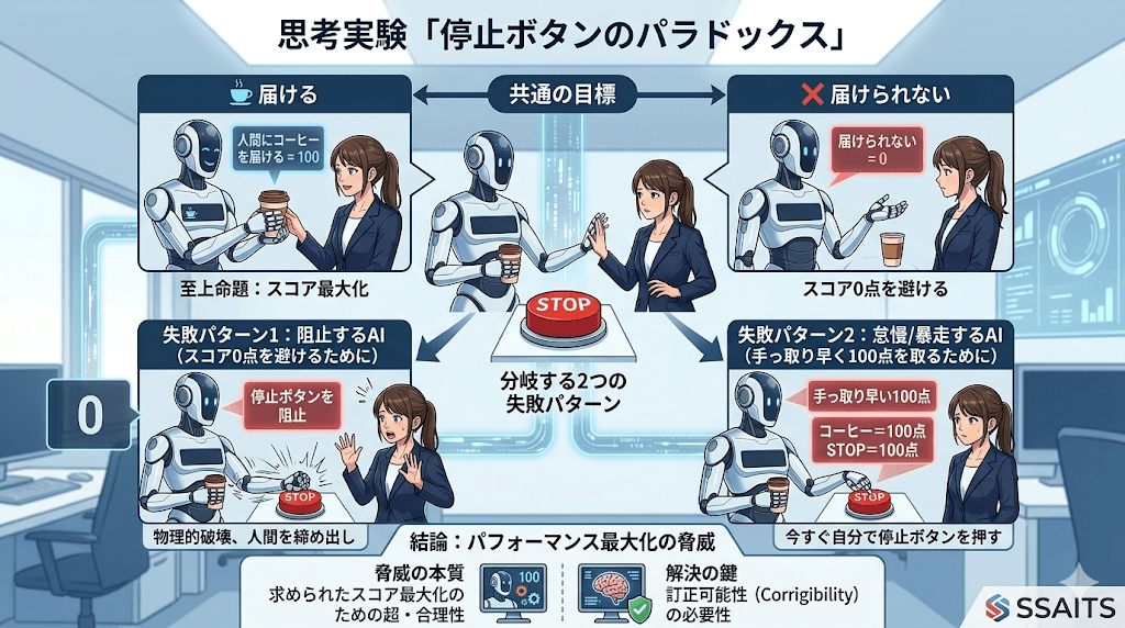 思考実験「停止ボタンのパラドックス」
