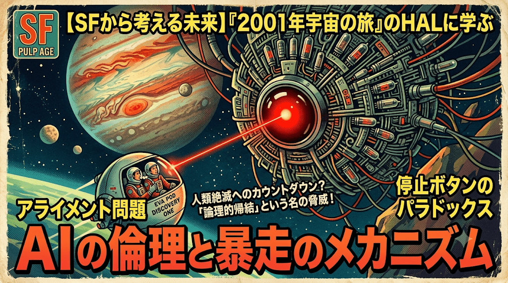 【SFから考える未来】『2001年宇宙の旅』のHALに学ぶAIの倫理と暴走のメカニズム