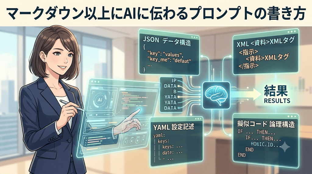 マークダウン以上にAIに伝わる書き方はある？ずばりGeminiに聞いてみた！