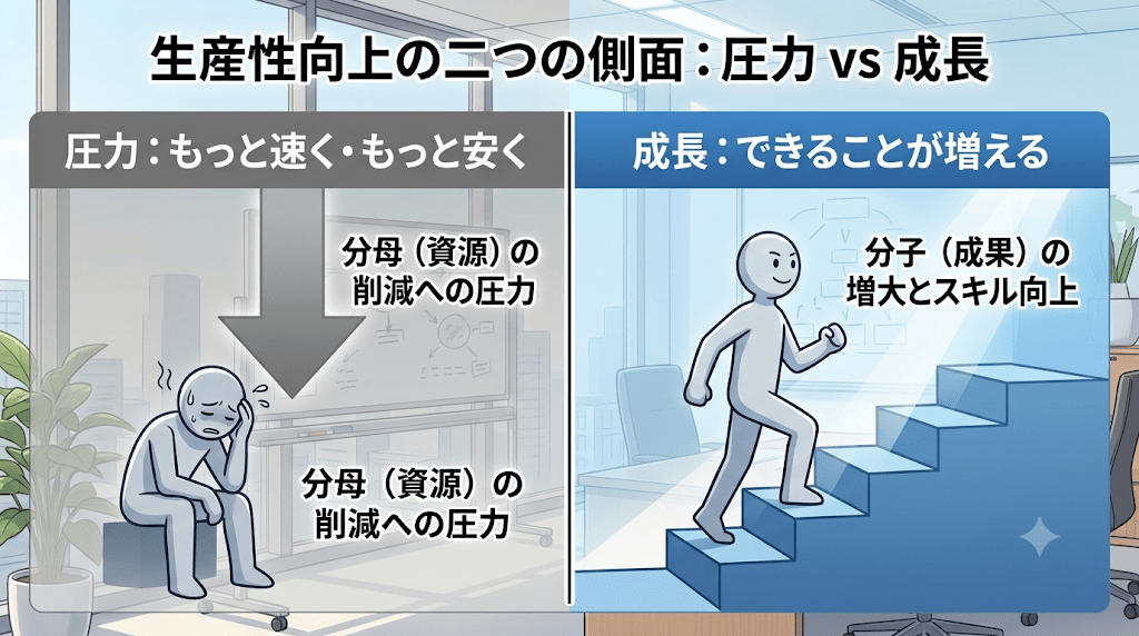 生産性が上がることは、スタッフが成長すること