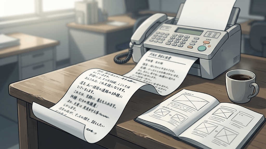 びっしりと文字が埋まった「一通のFAX」