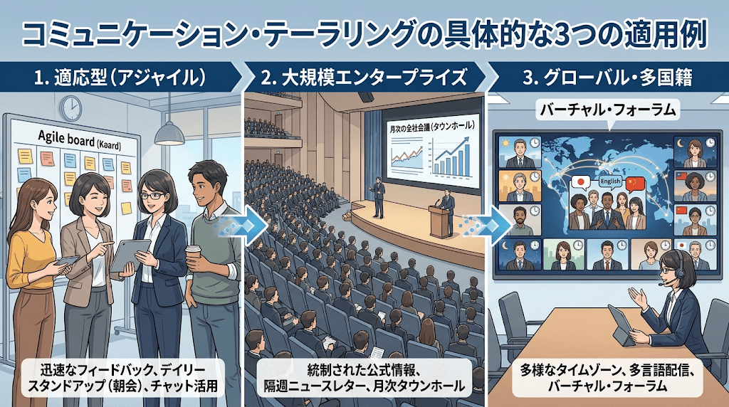 現場に合わせたテーラリングの3つの適用例
