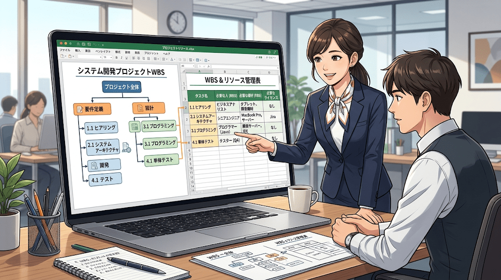 実務におけるRBSの作り方:WBSとエクセルを組み合わせる