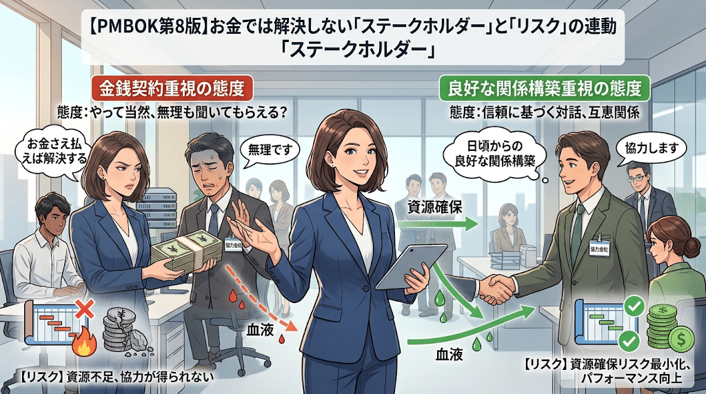 お金では解決しない「ステークホルダー」と「リスク」の連動