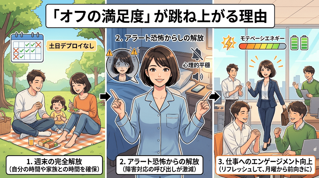 「オフの満足度」が跳ね上がる理由